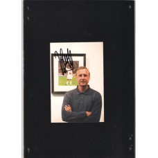 Signed photo card of Johan Cruyff the Netherland footballer